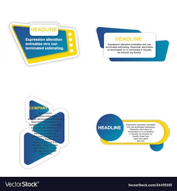 E-commerce banner set nice plastic cards in vector image