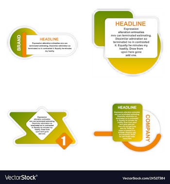 E-commerce banner set nice plastic cards in vector image