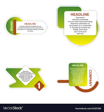 E-commerce banner set nice plastic cards in vector image