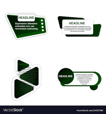 E-commerce banner set nice plastic cards in vector image