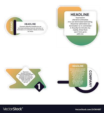 E-commerce banner set nice plastic cards in vector image
