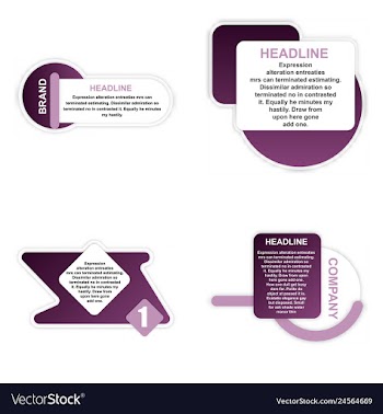 E-commerce banner set nice plastic cards in vector image