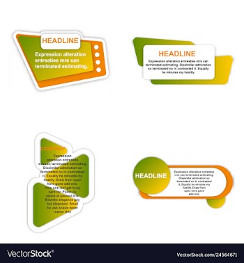 E-commerce banner set nice plastic cards in vector image