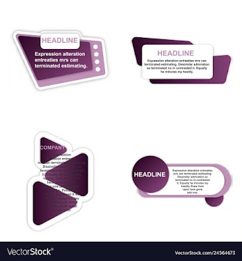 E-commerce banner set nice plastic cards in vector image