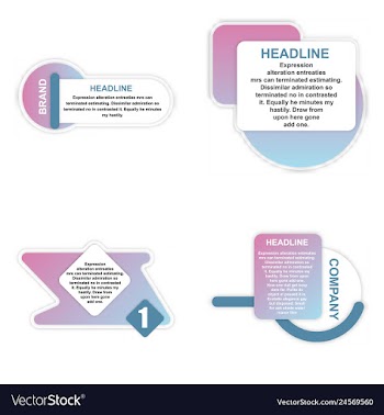 E-commerce banner set nice plastic cards in vector image