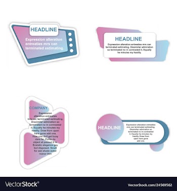 E-commerce banner set nice plastic cards in vector image