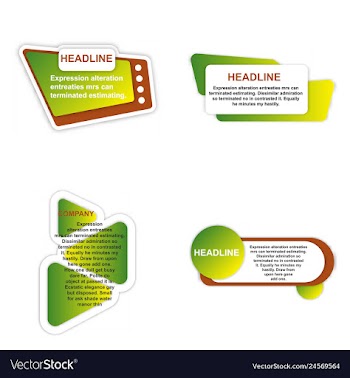 E-commerce banner set nice plastic cards in vector image