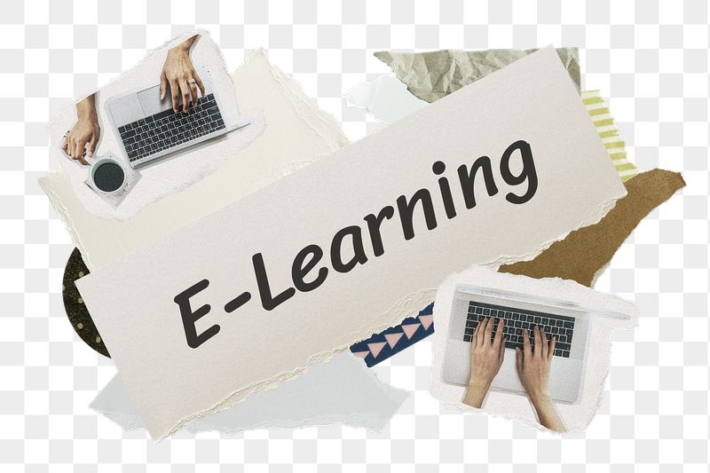 E-learning png word sticker typography, | Free PNG - rawpixel