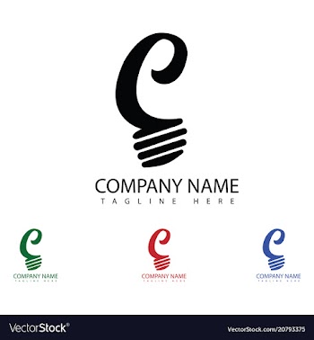E letter logo design vector image
