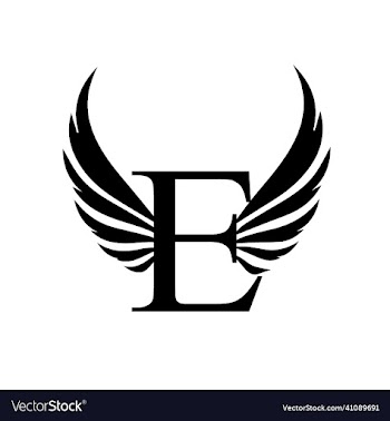 e letter logo template