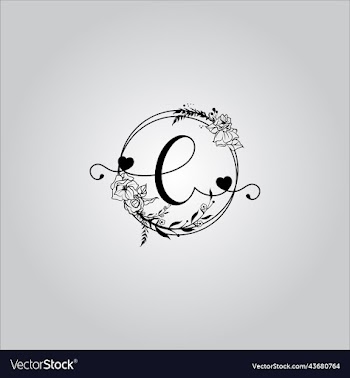 e letter logo with white background