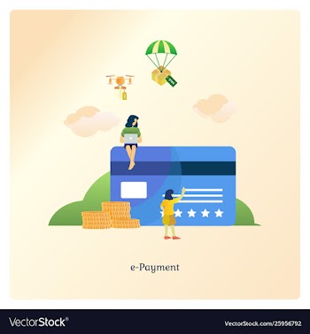  					E-payment vector&nbsp;image														