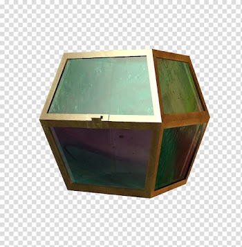 E S Magic Containers, brown framed green box illustration transparent background PNG clipart