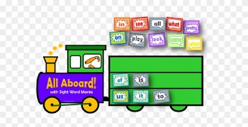 Each Row On The Carriages Has Room For 4 Word Cards, - Each Row On The Carriages Has Room For 4 Word Cards,