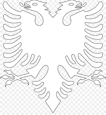 Eagle Albanian Flag of Albania Clip art - eagle flag 