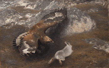 Eagle and Hare (1904) painting | Free Photo - rawpixel