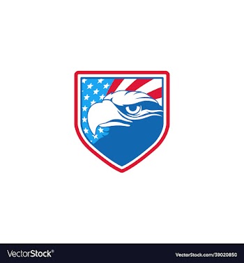eagle falcon shield for american logo design