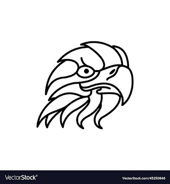 eagle head line design