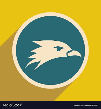 Eagle head logo vector image