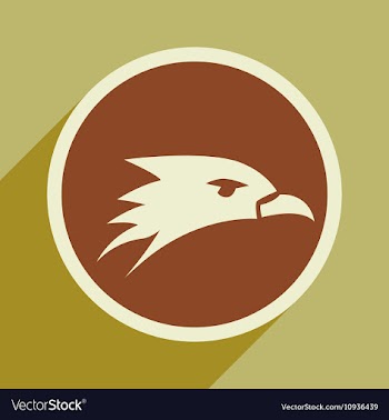 Eagle head logo vector image