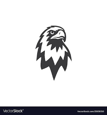 Eagle head logo vector image