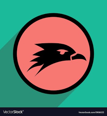 Eagle head logo vector image
