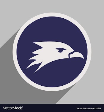Eagle head logo vector image
