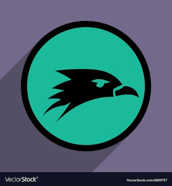 Eagle head logo vector image