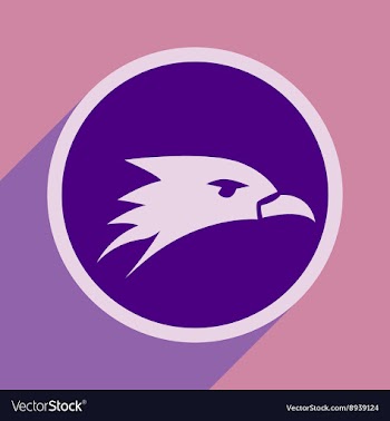 Eagle head logo vector image