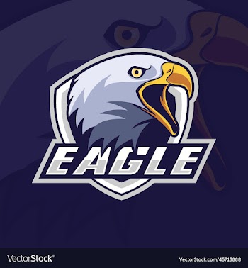 eagle head shield mascot logo