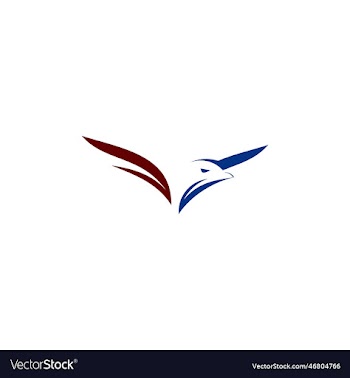 eagle icon logo design in trendy
