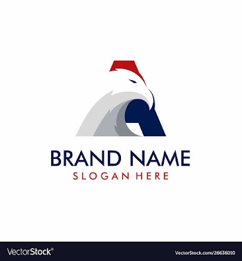 Eagle logo design template vector image