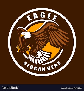 Eagle logo vector image