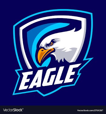 Eagle mascot logo sport vector image