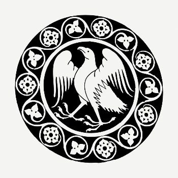 Eagle ornate badge drawing, illustration | Free PSD - rawpixel