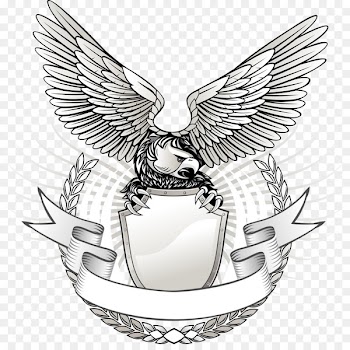 Eagle Royalty-free Clip art - Vector flying eagle insignia 