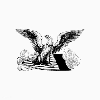 Eagle with spread wings | Free stock vector - 573192