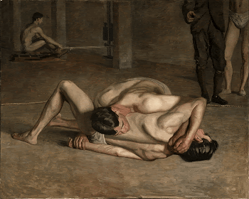 Eakins, Thomas - Wrestlers 1899 | Free Photo - rawpixel
