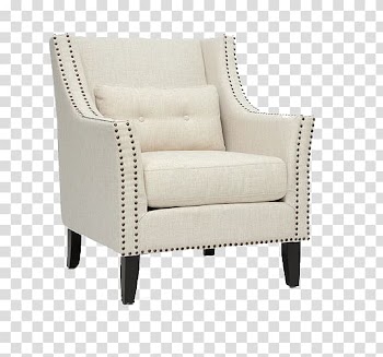 Eames Lounge Chair Club chair Couch Living room, White sofa transparent background PNG clipart