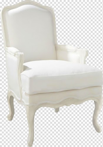 Eames Lounge Chair Couch Furniture, White chair transparent background PNG clipart
