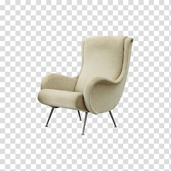 Eames Lounge Chair Table Furniture, Real white sofa creative ideas transparent background PNG clipart
