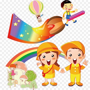 Early childhood education Cartoon Early childhood education Kindergarten - School children 