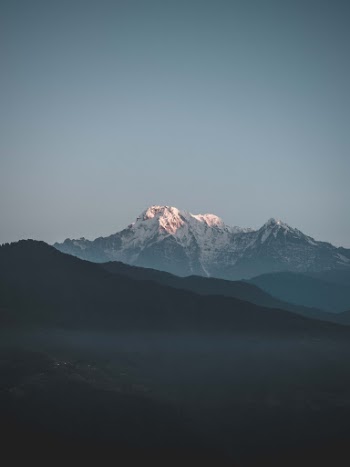 Early Morning with the Annapurna mountains