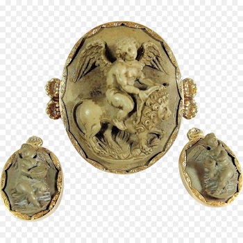 Earring Cameo Brooch Jewellery Gold - Jewellery 