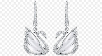 Earring Cygnini Swarovski AG Jewellery Necklace - Swarovski jewelery swan earrings 