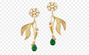 Earring Emerald Jewellery Gemstone Diamond - Emerald Earrings 
