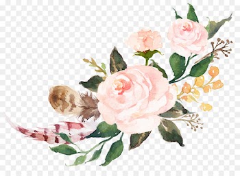 Earring Gift Etsy Shopping Font - Watercolor pink flowers Sen Department 