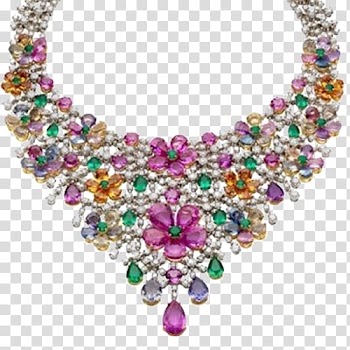 Earring Jewellery Bulgari Necklace, Color necklace transparent background PNG clipart