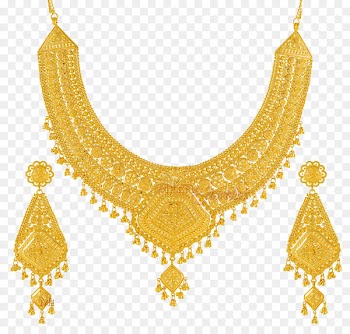 Earring Jewellery Necklace Bride Indian wedding clothes - gold chain 
