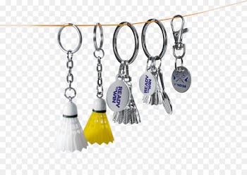 Earring Key Chains Shuttlecock Badminton Token coin - badminton 
